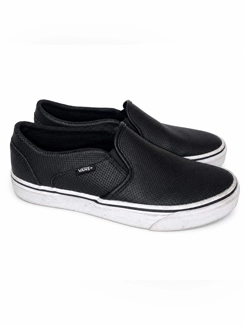 Vans Women’s Asher Perforated Slip On Sneakers Shoes Sz 8.5